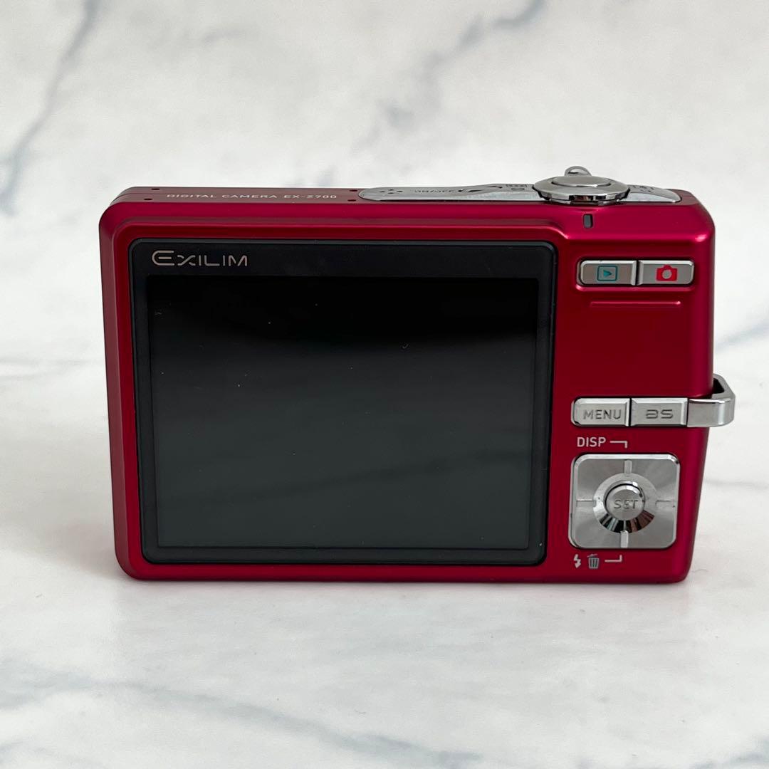 美品 Casio EXILIM EX-Z700 カシオ レッド デジカメ 箱 - メルカリ