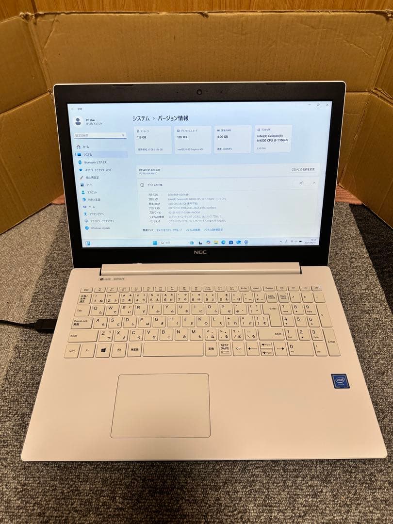 すぐ使用可能： NEC PC-NS150KAW Win11 SSD Office