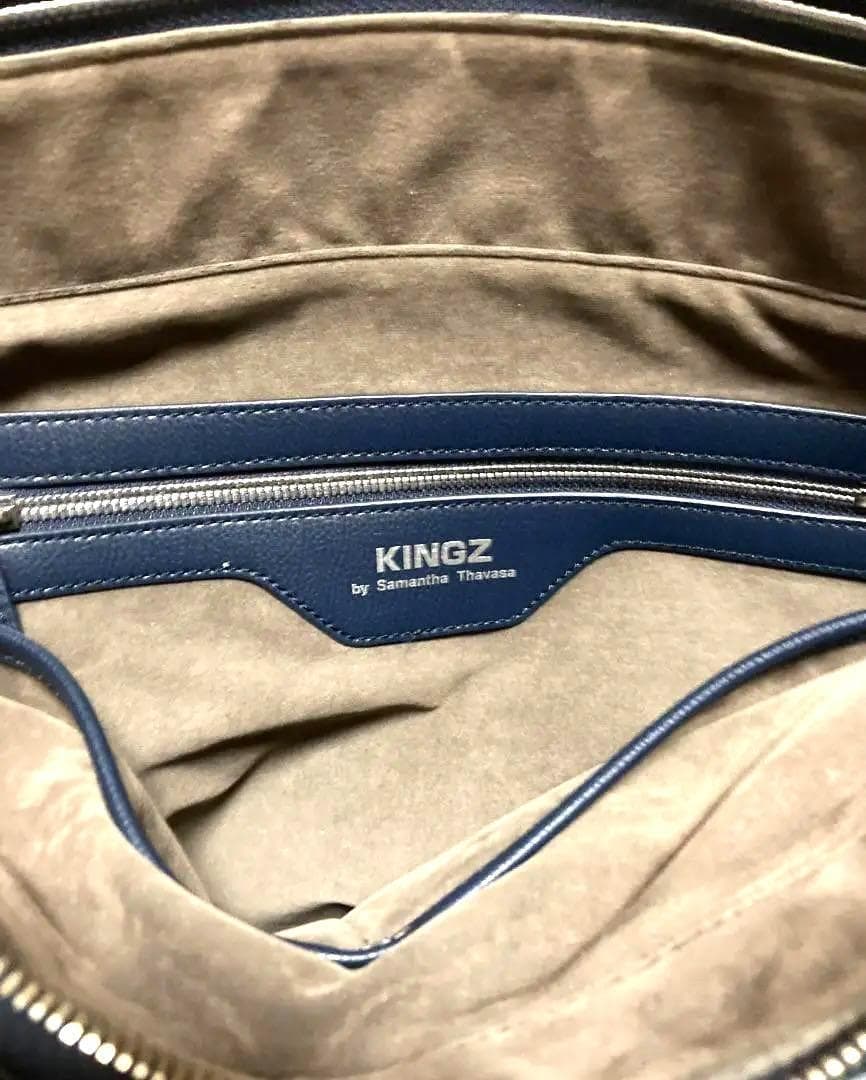 KINGZ by Samantha Thavasa クルーナー横型トート 紺 - メルカリ