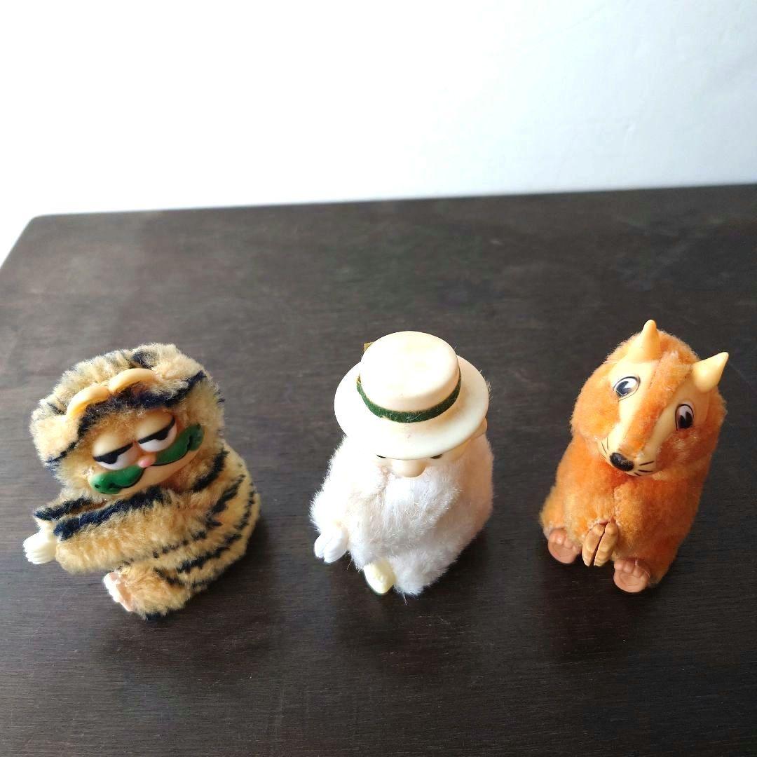 ガーフィールドとりす、白いおじさん？クリップ　古い品