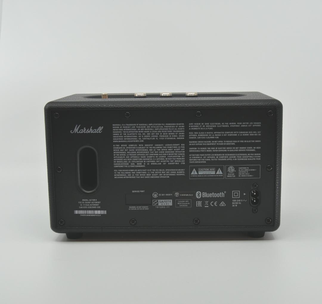 【美品】 Marshall ワイヤレススピーカーブラック Bluetooth対応