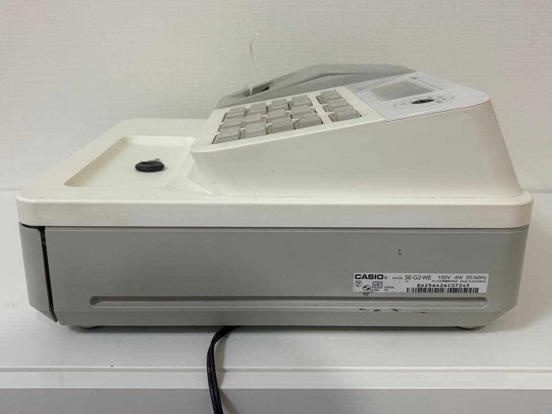 CASIO SE-G2 WE 電子レジスター ホワイト - メルカリ