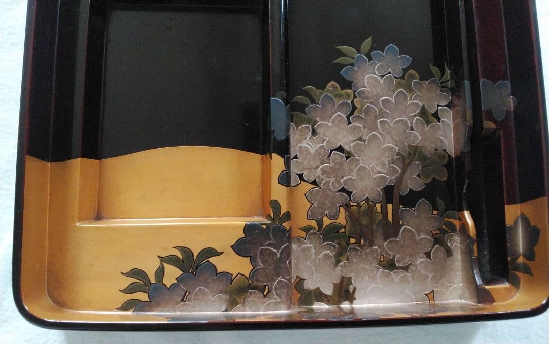 本漆塗り硯箱 六歌仙之図【昭和天皇へ作品献上者】本漆