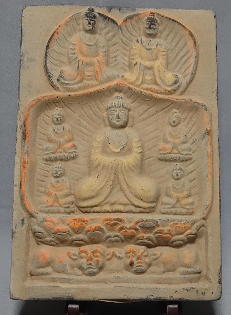 コレクター収集 仏教美術 曼荼羅 磚 （B）