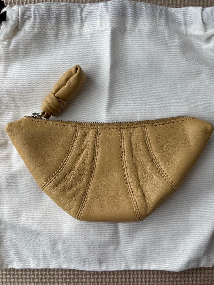 LEMAIRE ベージュ レザーポーチ 保存袋付き