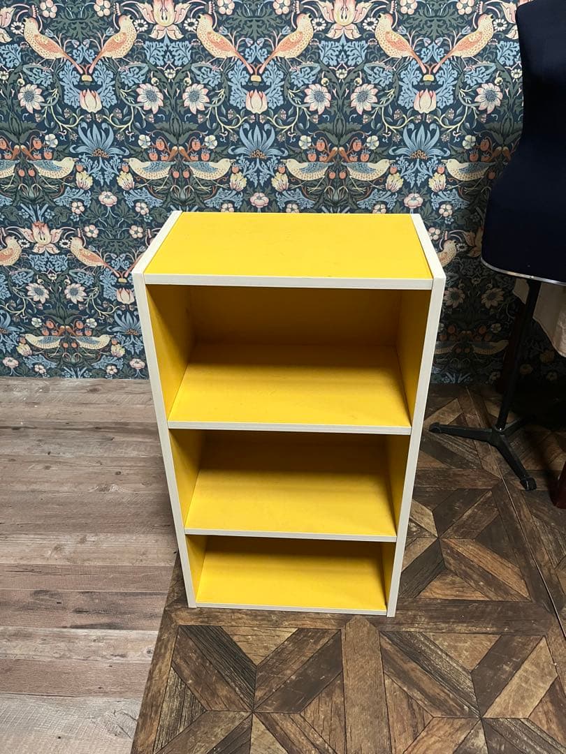 棚 ラック 黄色 イエロー 昭和レトロ レトロポップ 当時物 インテリア