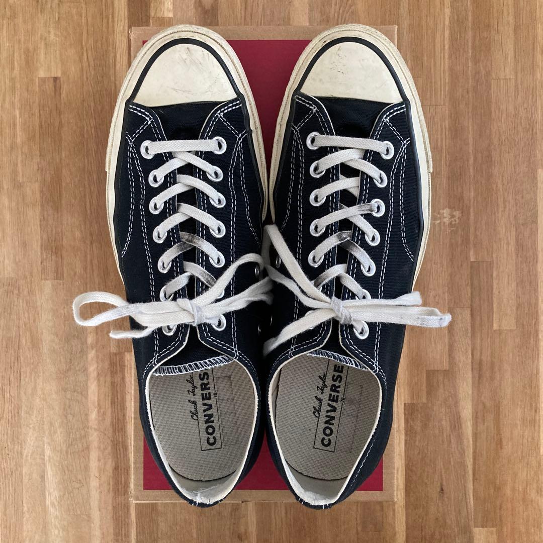 CT70 コンバース チャックテイラー ブラック ローカット 28.5cm