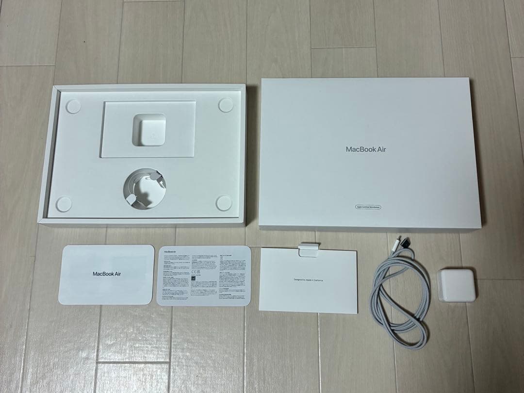 MacBook Air M2 2022 16GB 512GB 動作確認済み