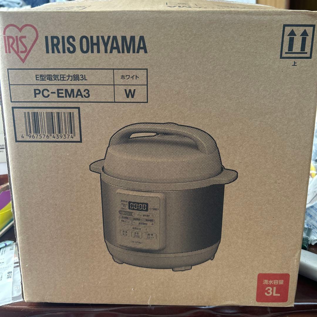 IRIS OHYAMA 電気圧力鍋 PC-EMA3 3L ホワイト アイリスオーヤマ 電気圧力鍋3.0L PC-EMA3-W | イオンスタイル