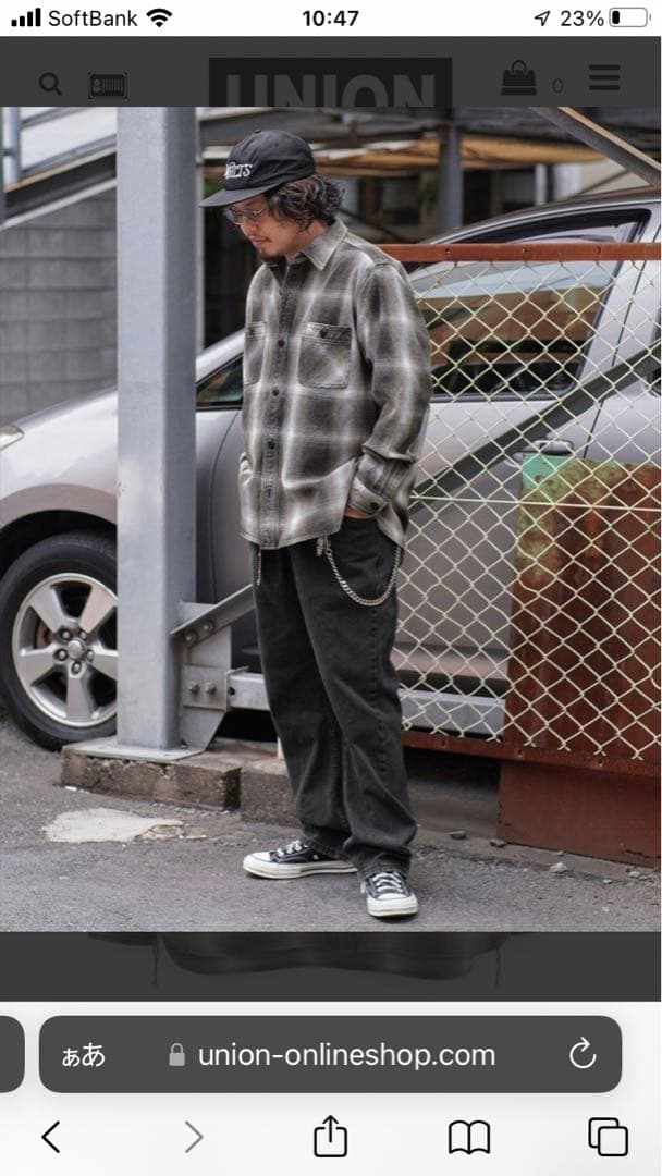 ヒューストン ビンテージビエラシャツブラック ちゃーはんさん専用