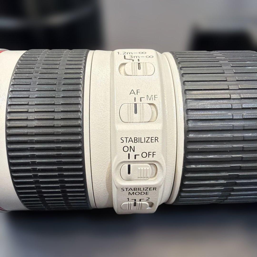 Canon EF70-200mm F4L IS USM フード、三脚座付き