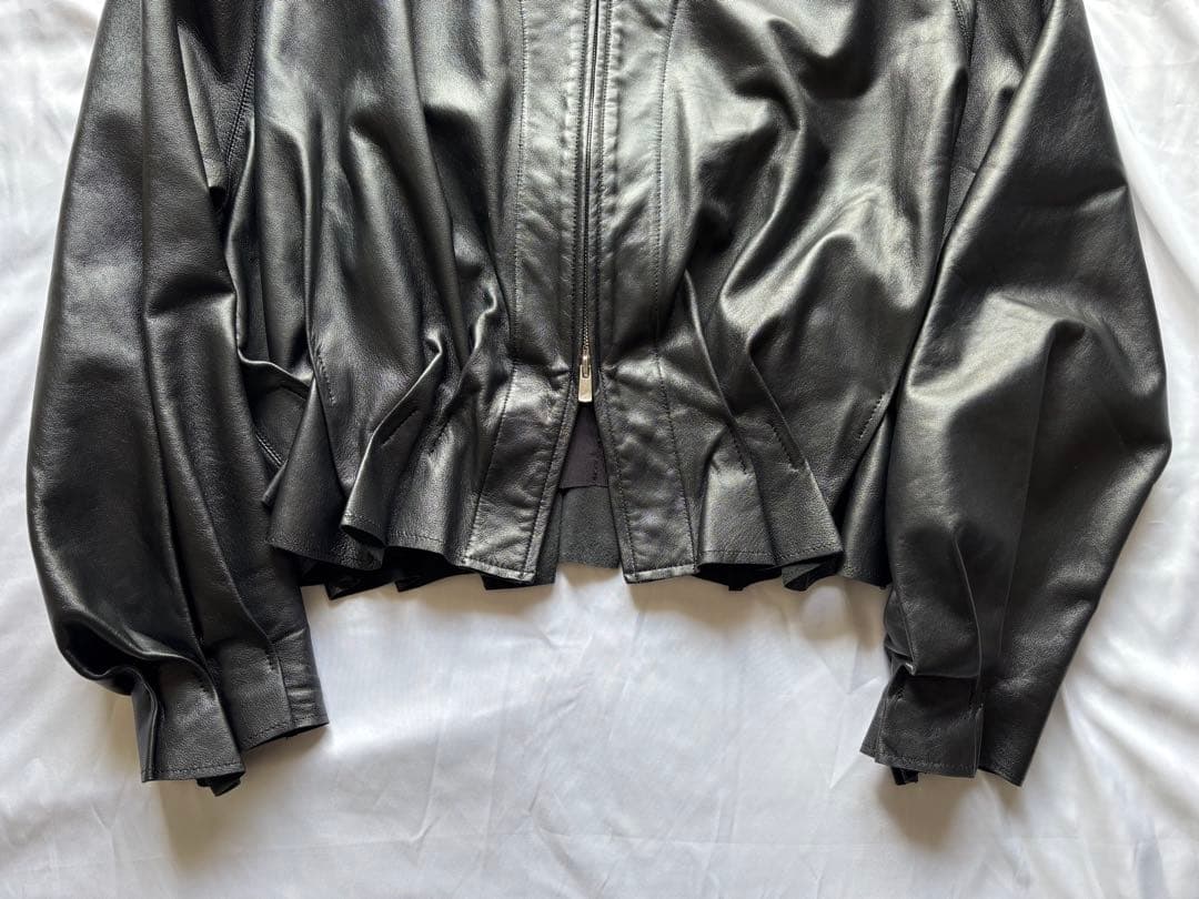 OMAR AFRIDI レザー ジッパーカー 46 - メルカリ