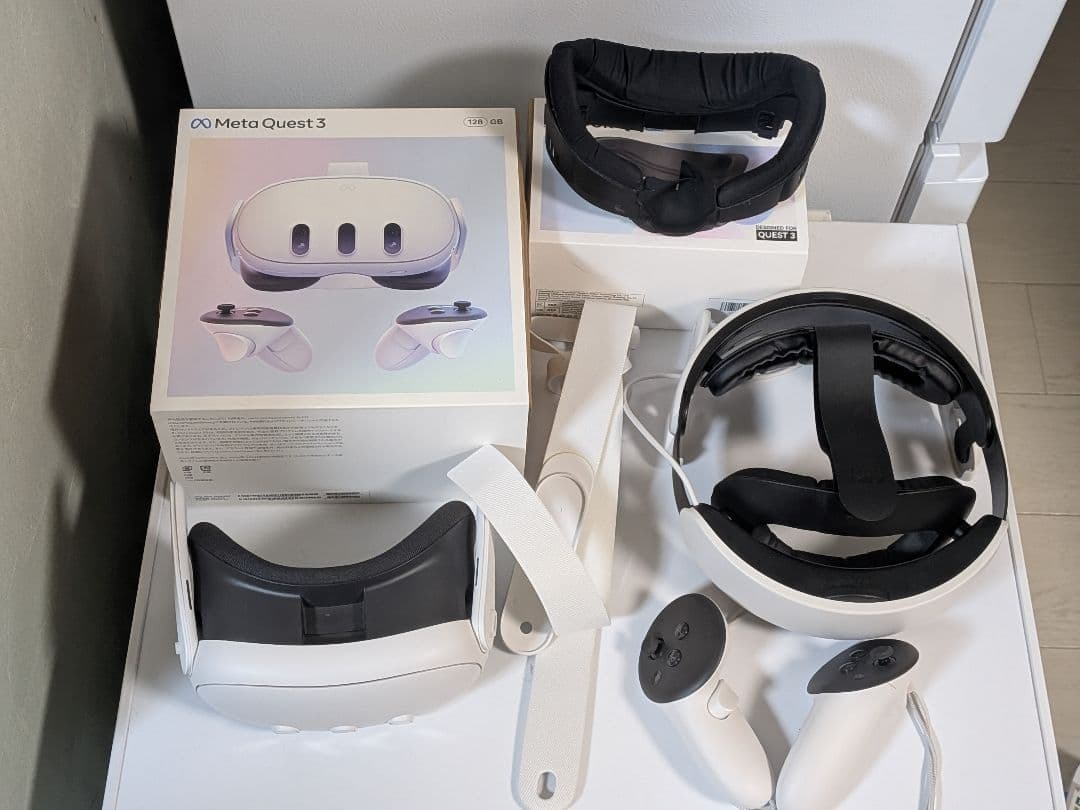  Quest 3 128GB+フェイスクッション+KIWIヘッドマウント Meta Quest 3 128GB+フェイスクッション+KIWIヘッドマウント - メルカリ