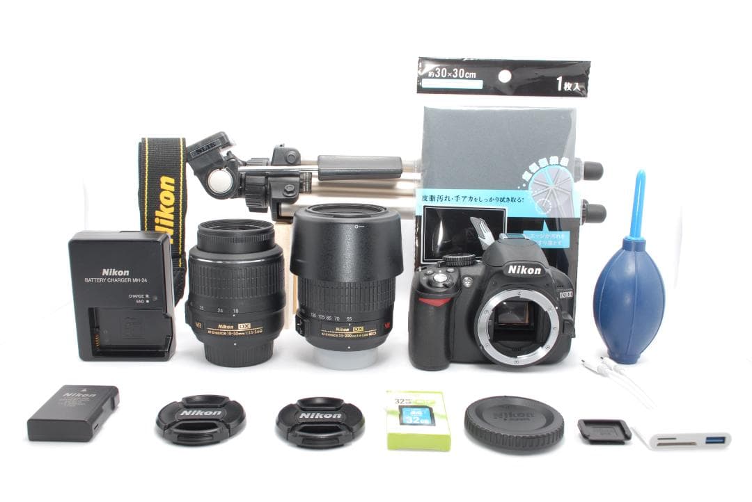 ✨ショット数少ない✨Nikon D3100 ダブルレンズ✨SLIK三脚✨運動会✨