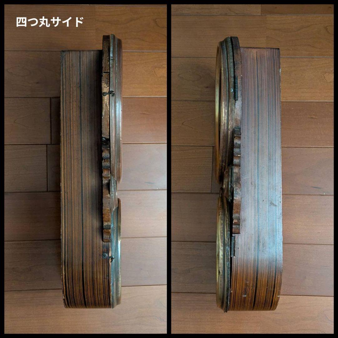 ダルマ時計 アンティーク掛時計 柱時計 古時計 振り子掛時計 ゼンマイ