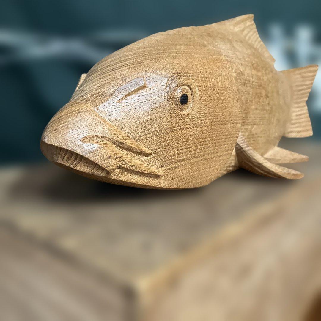 富山県井波木彫 富樫瑞雲 木彫 鯉 - メルカリ