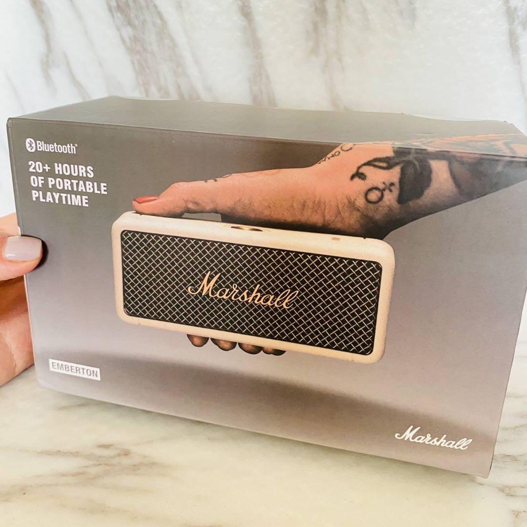 G 新品 Marshall EMBERTON ホワイト ワイヤレススピーカー