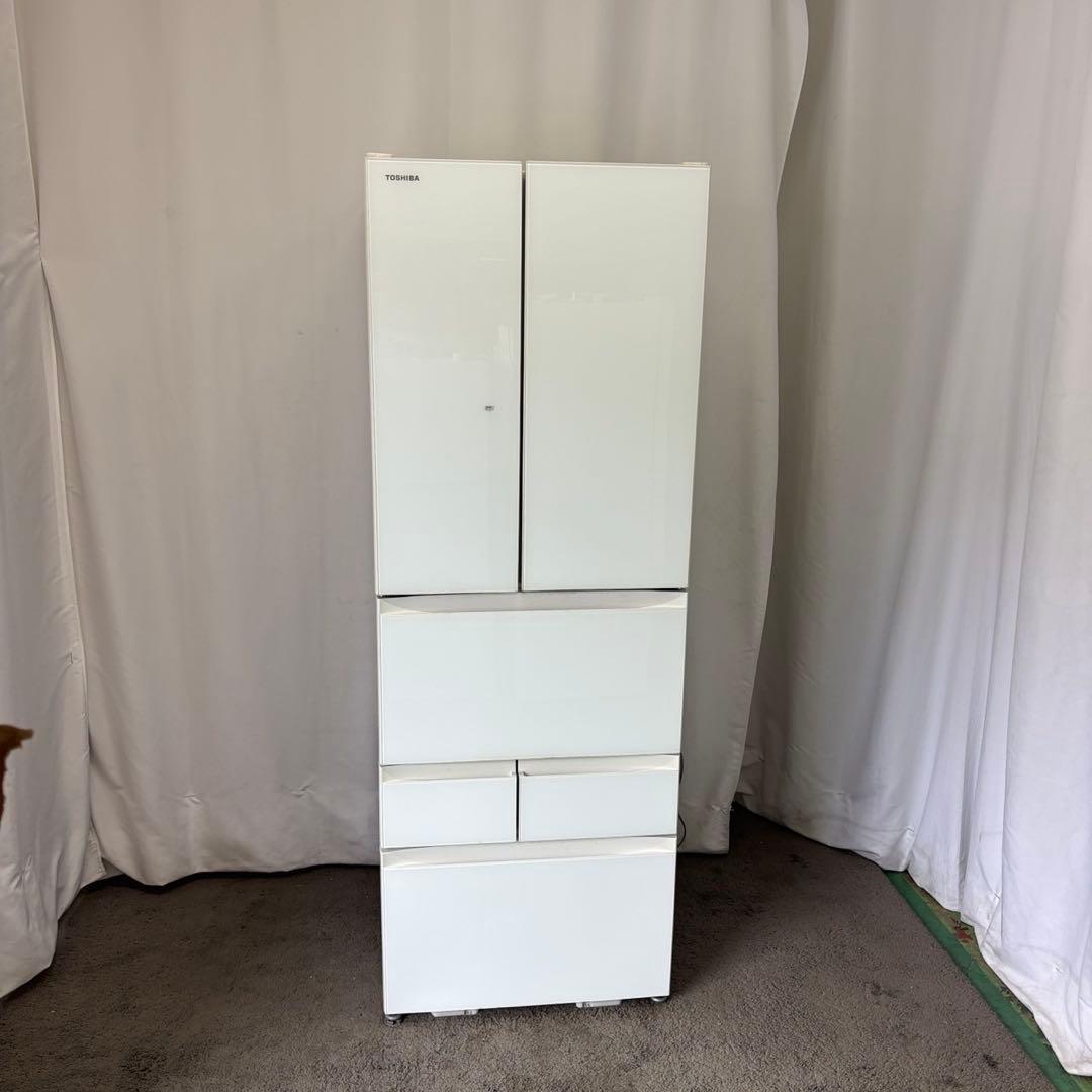 144 東芝 冷蔵庫 400ℓ〜500ℓ 綺麗 フレンチドア 白 設置無料 安い