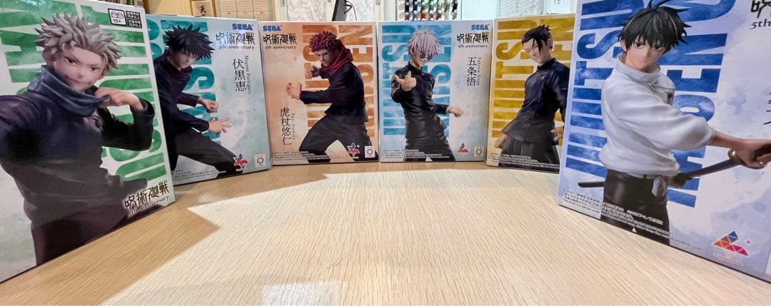 呪術廻戦5周年Luminasta 五条悟 虎杖 狗巻棘 乙骨憂太 夏油傑 伏黒恵