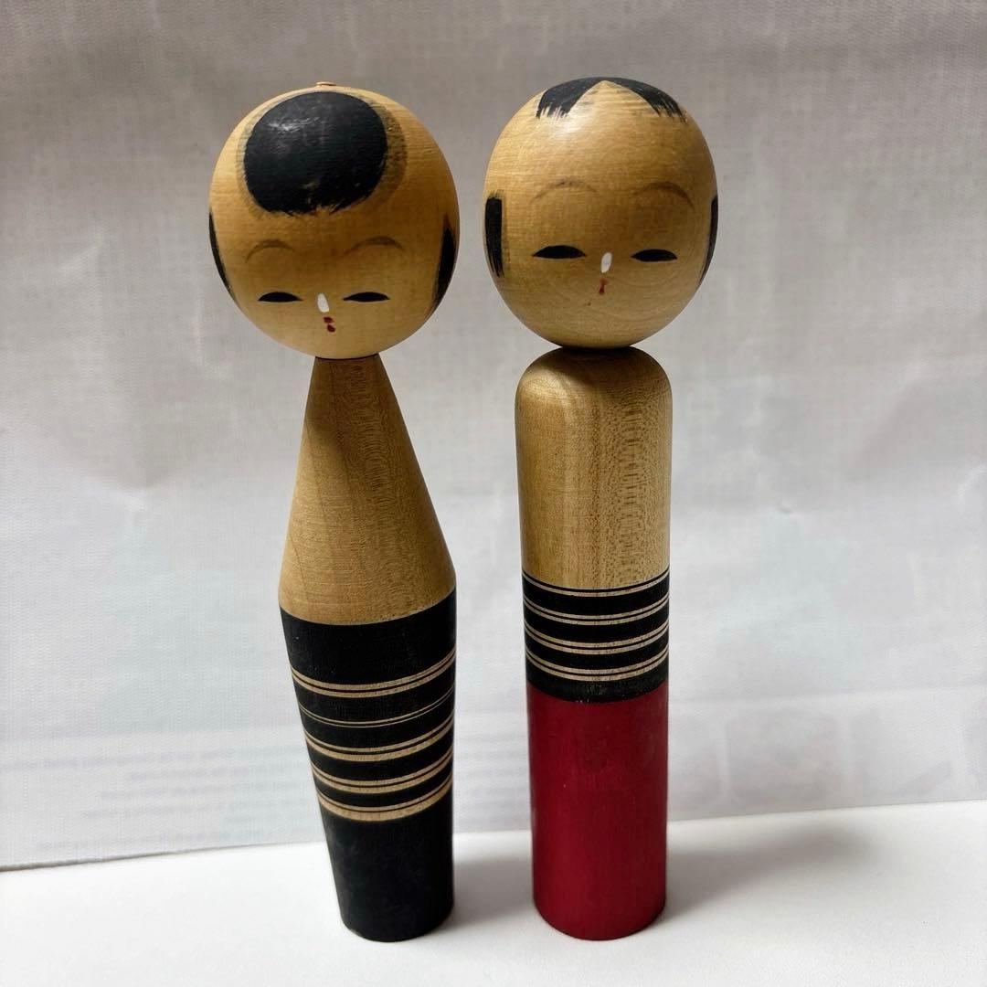 こけし 2体セット 昭和レトロ こけしペア 郷土玩具 民芸品 和風 レトロ