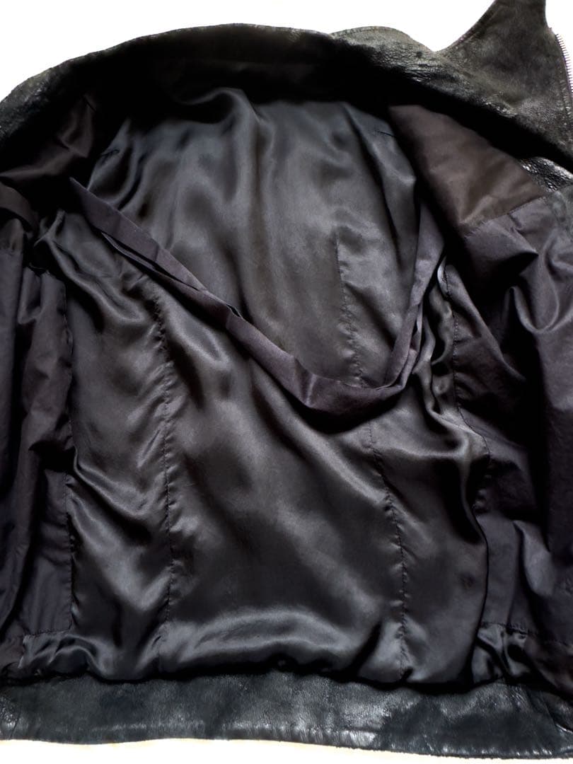 Rick Owens ライダースジャケット XS ラムブリスターレザー 国内正規