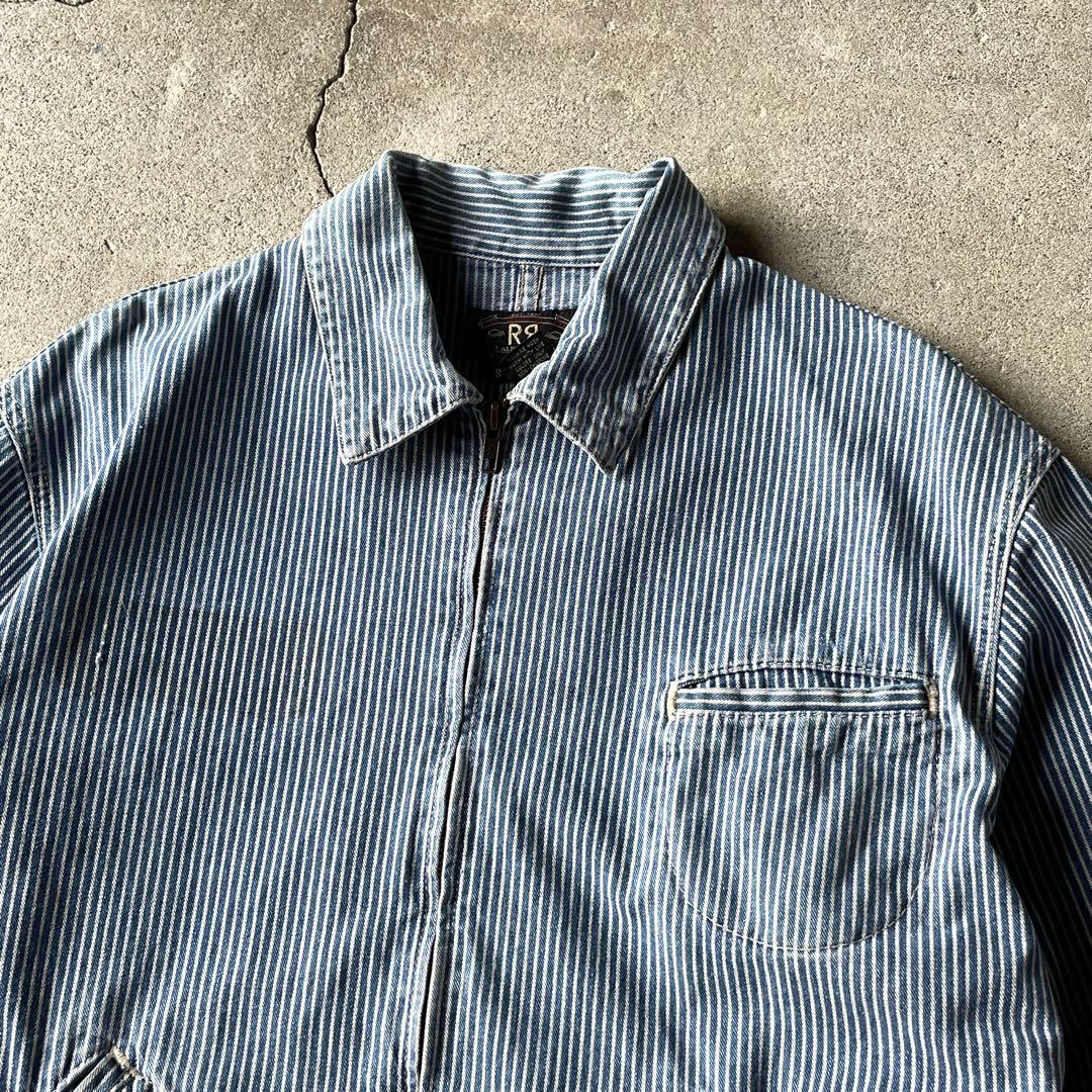 90s USA製 RRL ダブルアールエル ヒッコリー ジャケット 三ツ星タグ