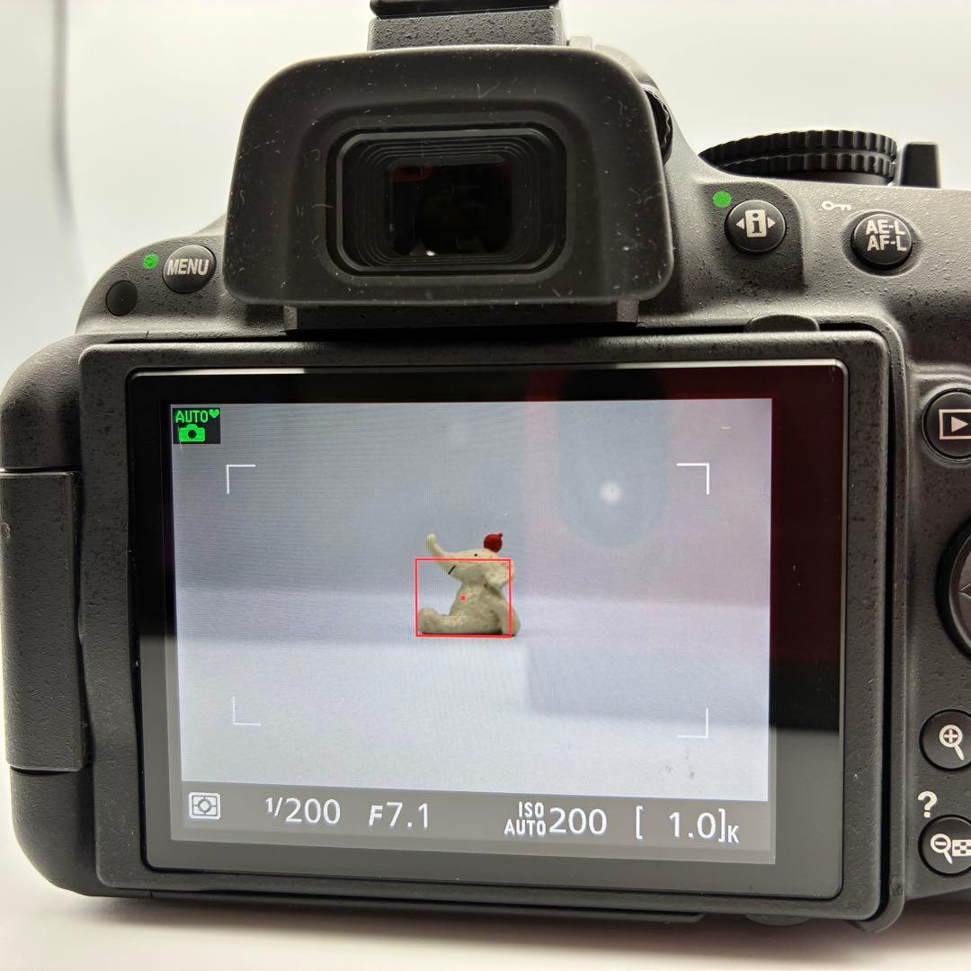 2410万画素 Nikon D5200 ダブルレンズ 自撮り 軽量 バリアングル