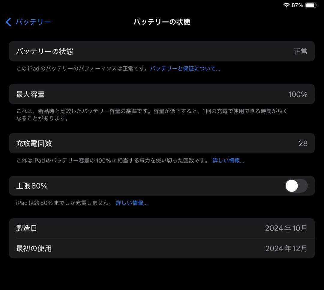 iPad mini(A17 Pro) 128GB Wi-Fi スペースグレイ