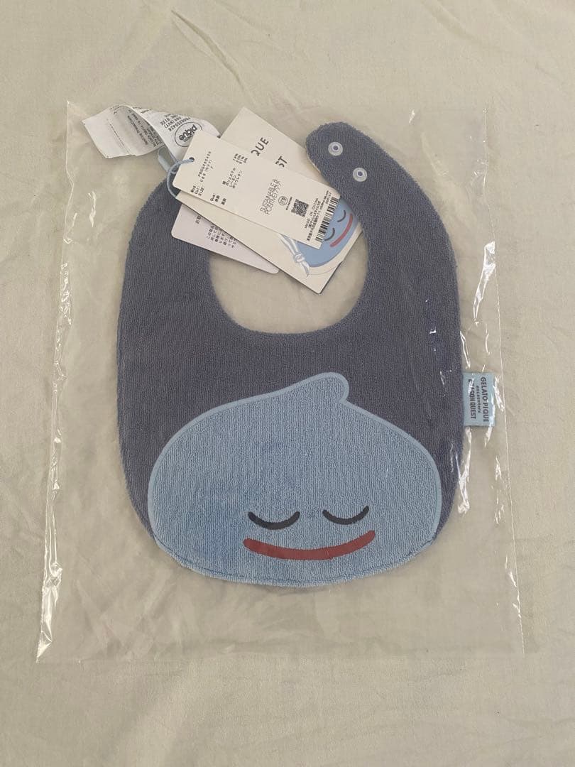 スライム&ジェラートピケ スタイ　ブラック&ホワイト ドラゴンクエスト】【ベビー】アソートモンスター総柄スタイ(スタイ