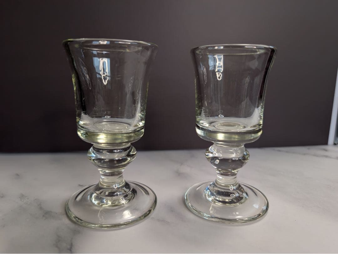 舩木倭帆（ふなきしずほ）作　ガラス製ワイン・ショットグラス 2個セット ワイングラス / 舩木倭帆 – MISENOMA