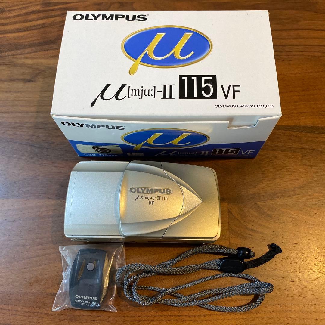 【nnn】オリンパス μ-Ⅱ 115 VF 非売品ネックストラップ、電池付