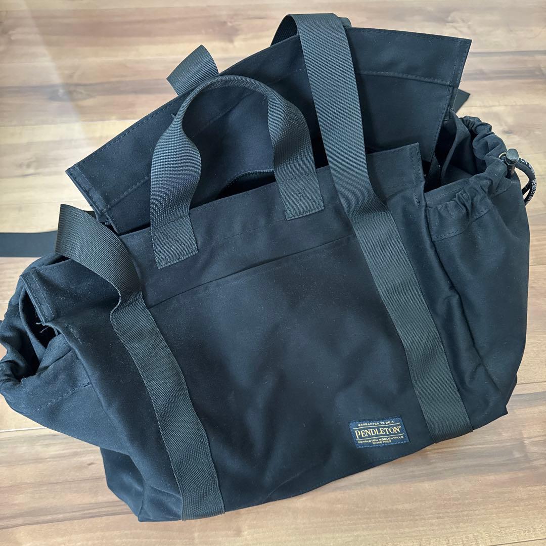 Inaba Marie×Pendleton ブラック マザーズトートバッグ ペンドルトン