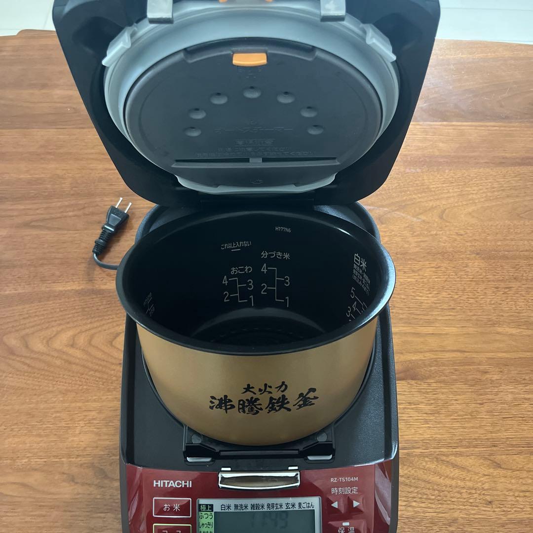 HITACHI IH炊飯器 RZ-TS104M 赤 2021年製
