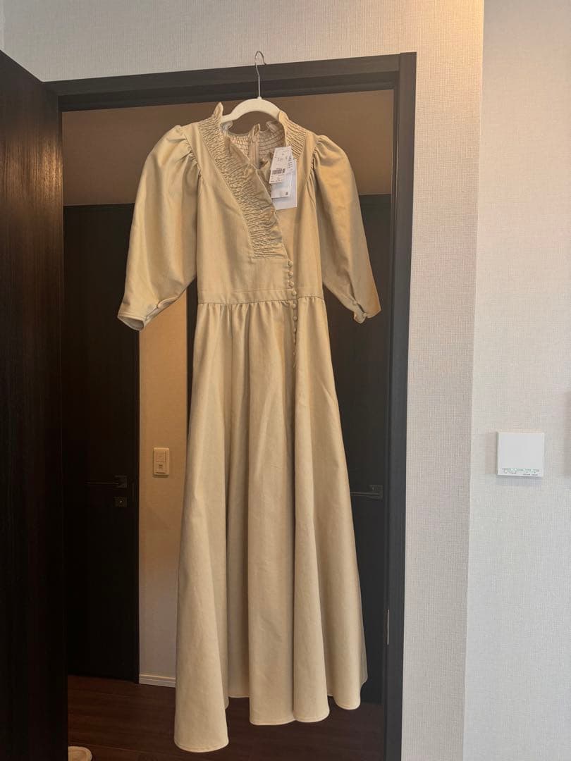 アメリヴィンテージ ワンピース 名古屋限定 中古・古着通販】Ameri (アメリ) 長袖ワンピース イエロー サイズ:S