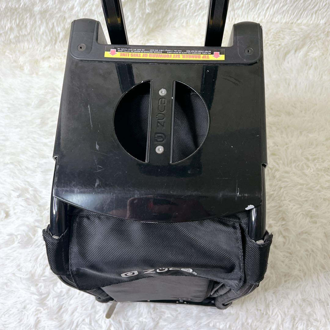 ズーカZUCA 座れるキャリーバッグ35L オールブラック キャリーカート