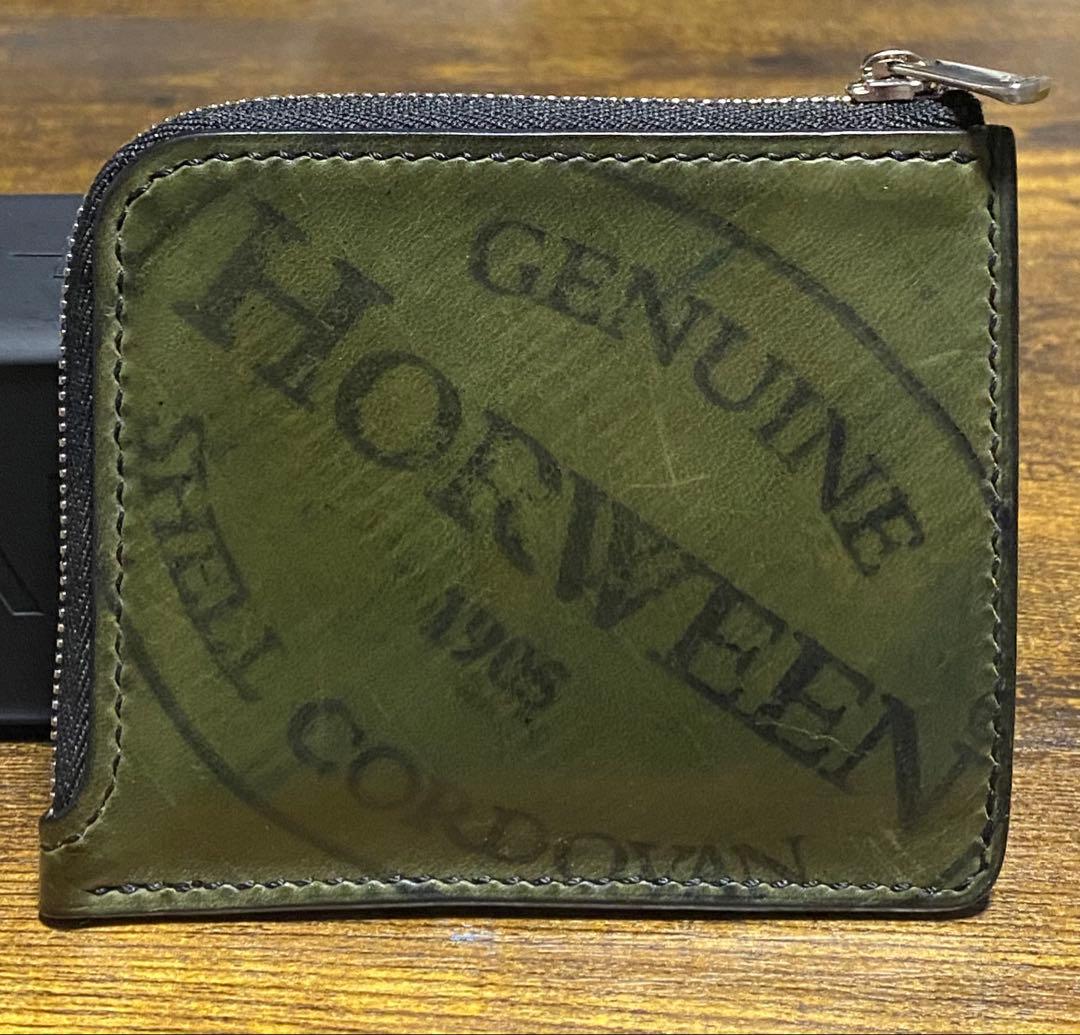 小物 HORWEEN Shell Cordovan LZip Wallet Horween] Shell Cordovan - Smart Wallet (L Zip)