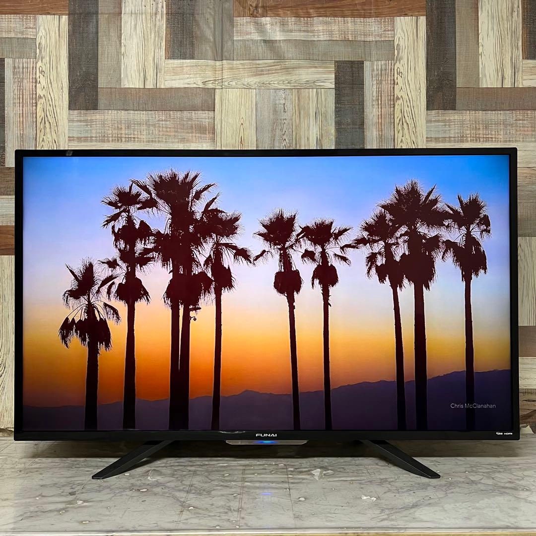 全国送料込❣️フナイ49型4K液晶テレビHDD録画機能搭載W裏録YouTube