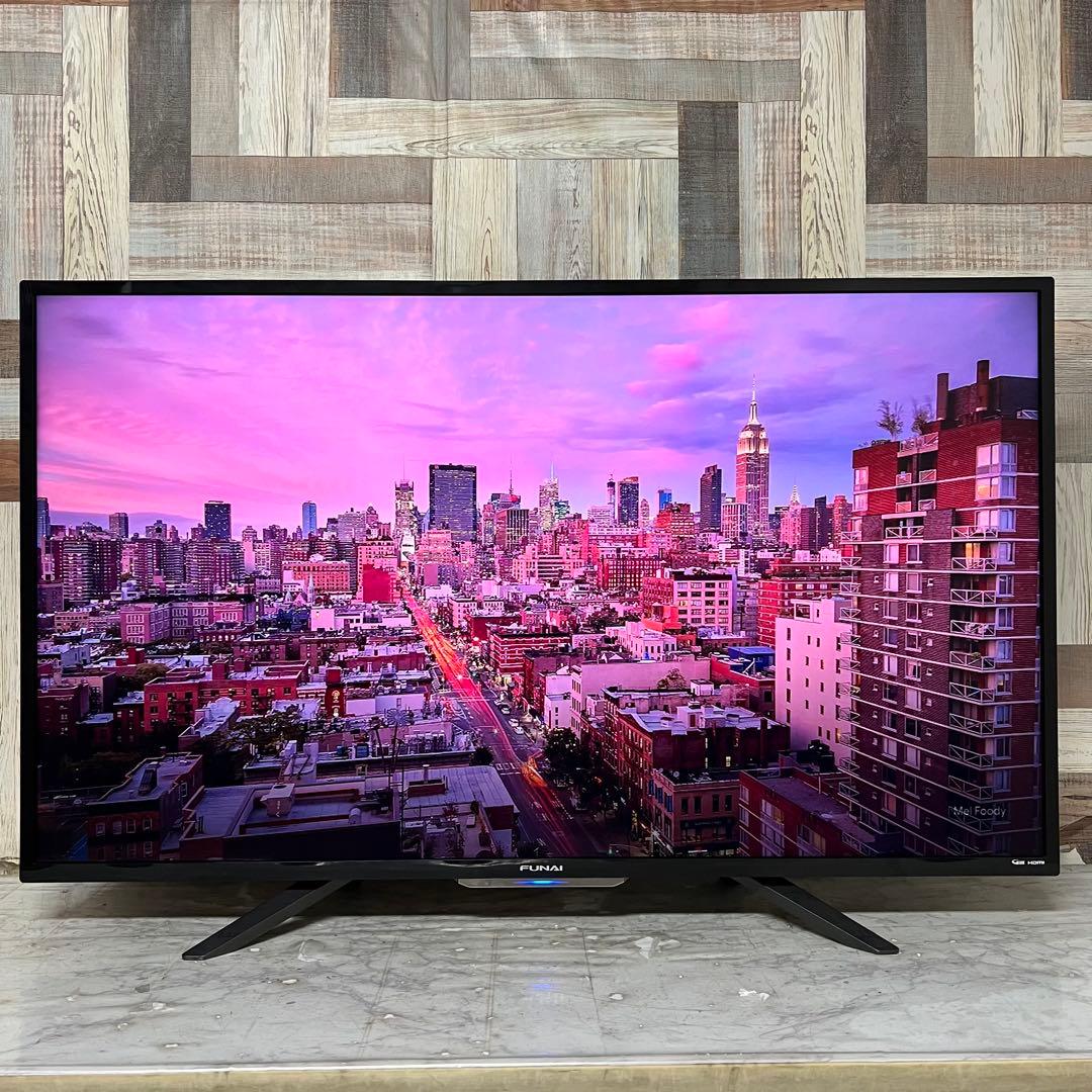 全国送料込❣️フナイ49型4K液晶テレビHDD録画機能搭載W裏録YouTube