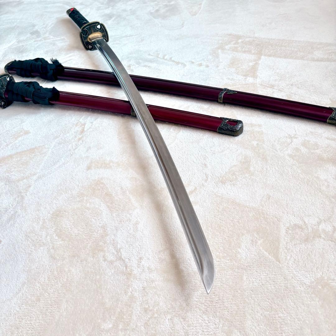 模造刀　大小セット 黒呂鞘 大刀 小刀セット 模造刀｜【公式】模造刀・居合刀の専門店「忍屋」