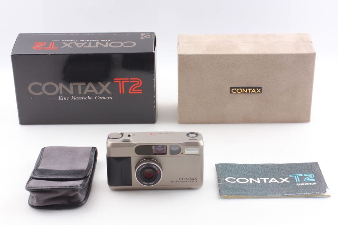 【完動品/試写有り】CONTAX T2 シルバー データバック コンタックス CONTAX T2 D チタンシルバー ※データバック付き フィルム