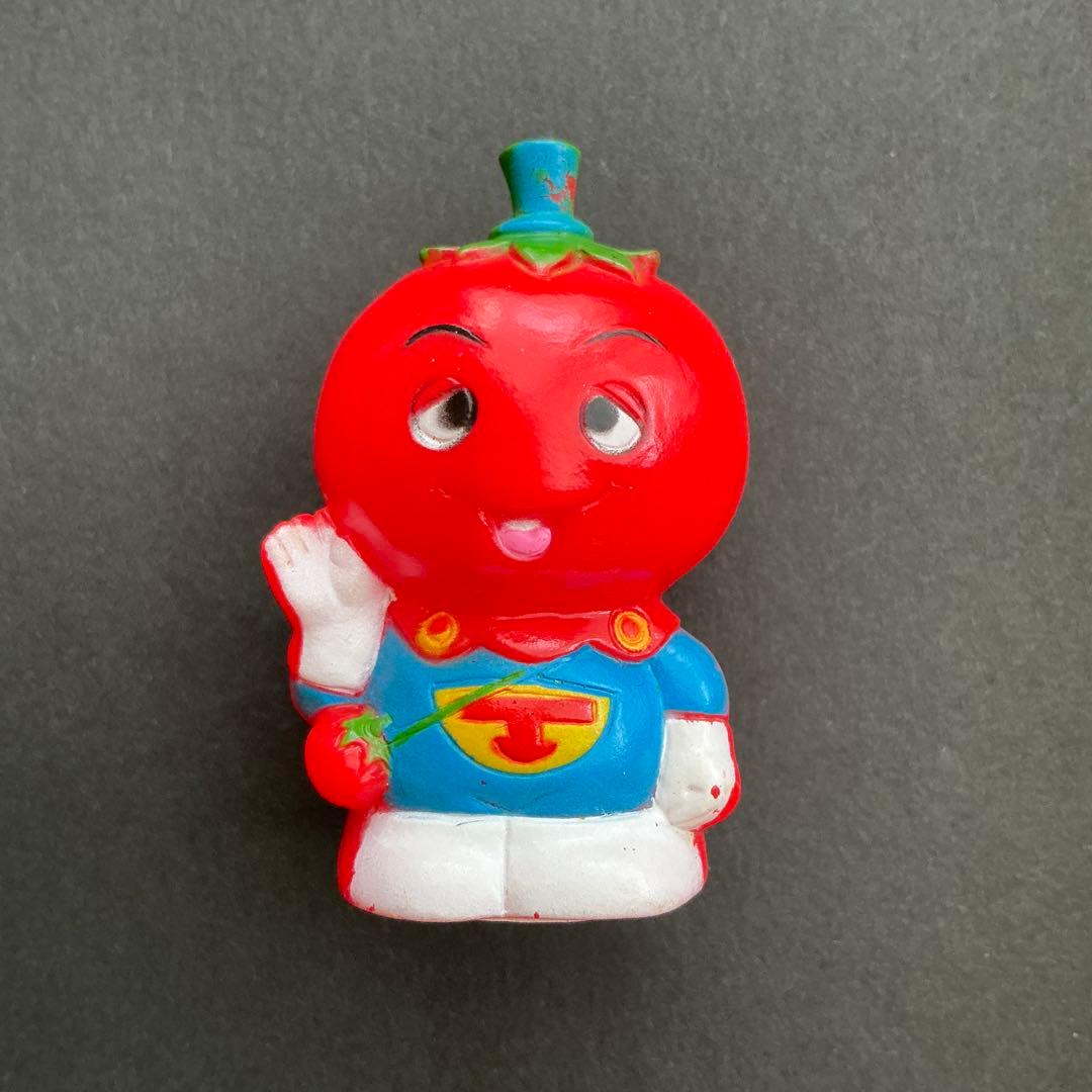 希少】サラダ十勇士 トマトマン 指人形 ソフビ 当時物 1992年 平成