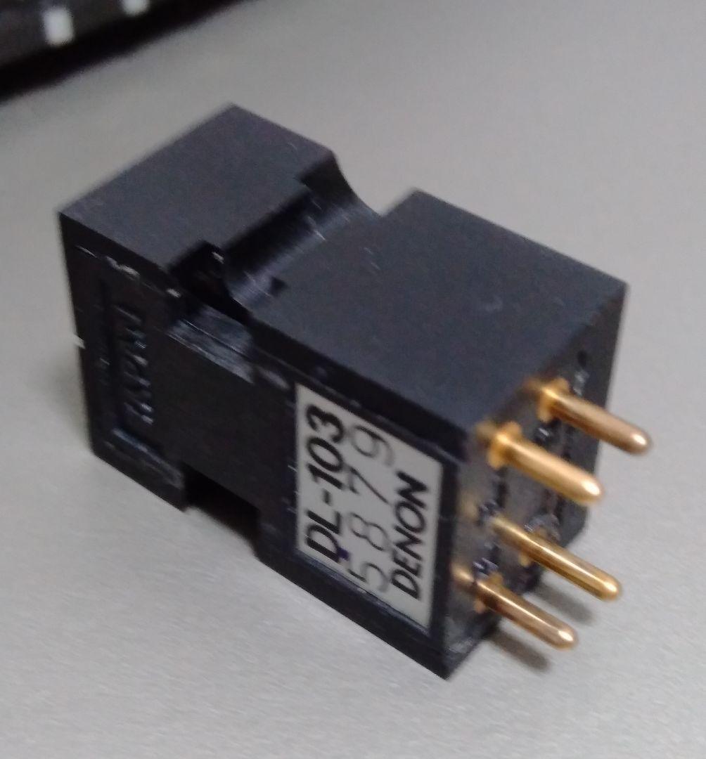 デノン MCカートリッジ DL-103 カンチレバー修復品 ヘッドシェルセット