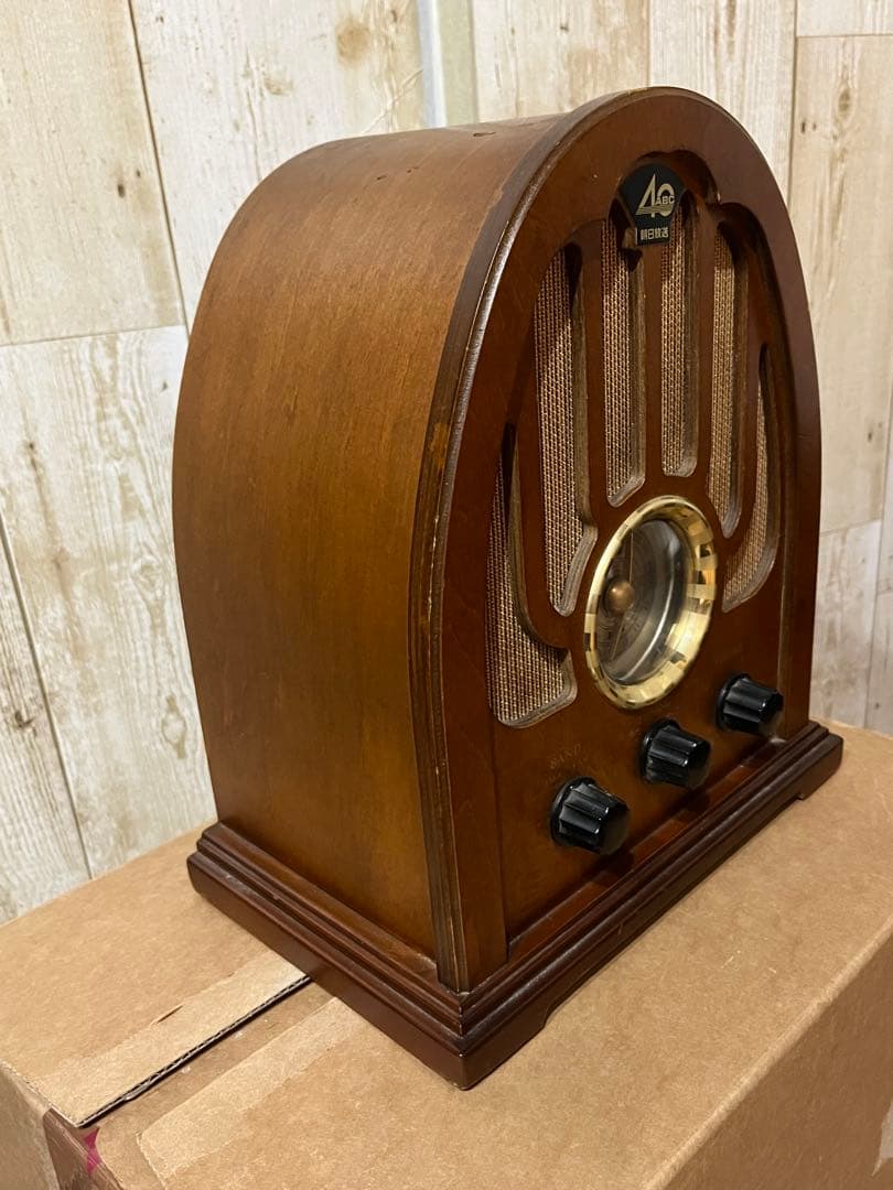 朝日放送　40周年記念品　松下電器製　AM FM レトロ調　ラジオ　中古品