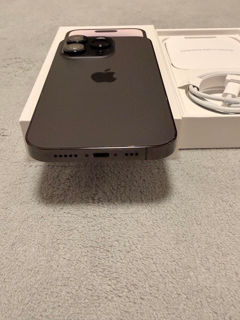 Apple iPhone14pro SpaceBlack 128GB本体コード付