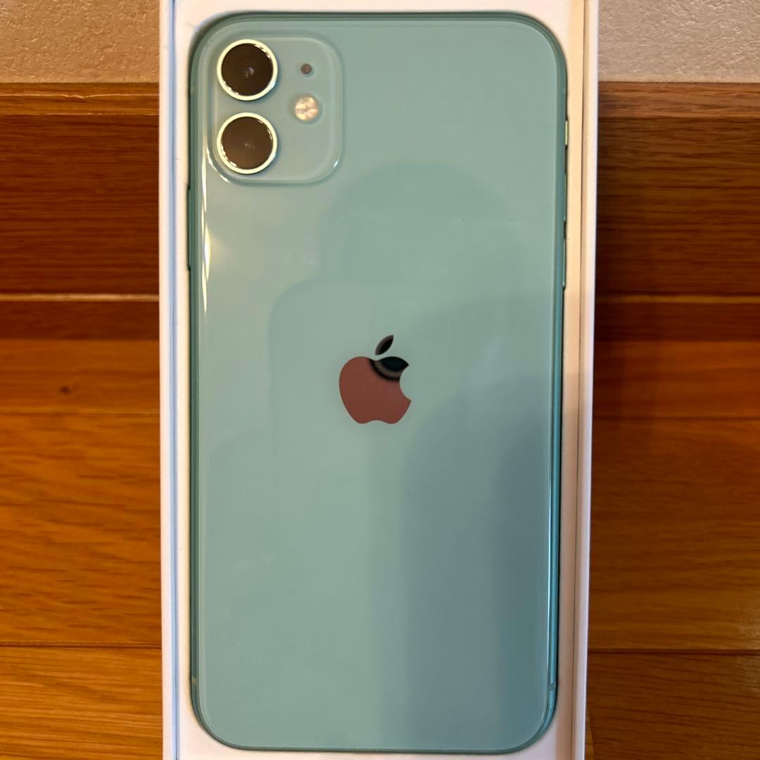 iPhone11 グリーン 128GB 箱付きSIMフリー スマホ本体 - メルカリ
