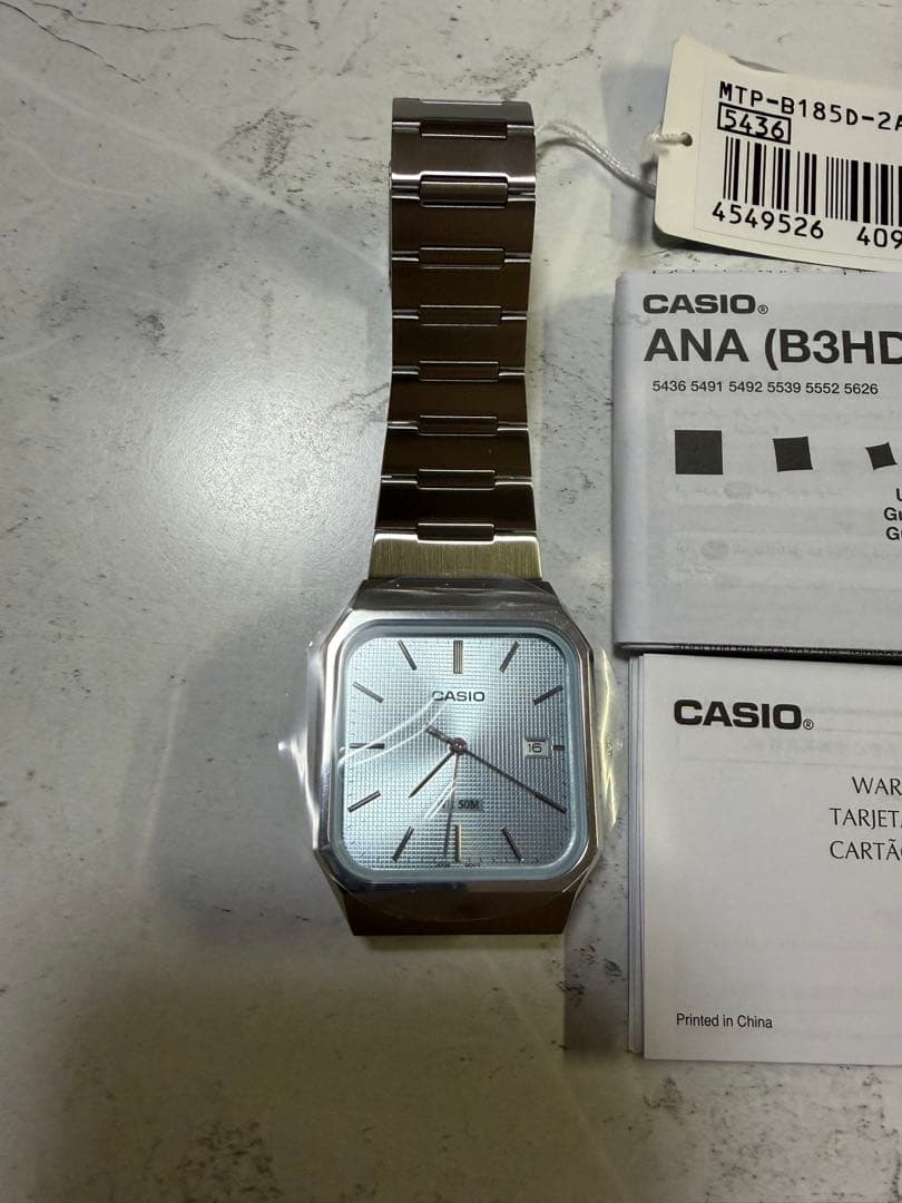 CASIO MTP-B185D 2A2VDF アイスブルー 腕時計 - メルカリ