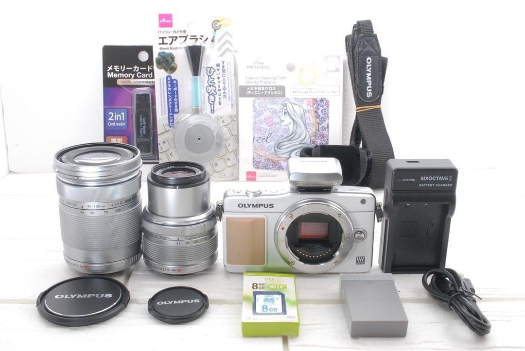 OLYMPUS PEN Mini E-PM2 ダブルズームキット内蔵フラッシュ付