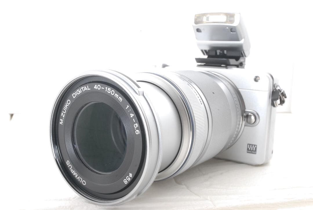 OLYMPUS PEN Mini E-PM2 ダブルズームキット内蔵フラッシュ付