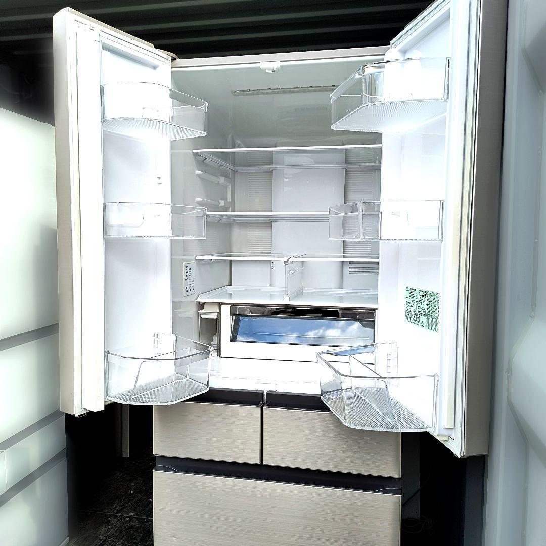 運搬取付無料！シャンパンカラー・まるごとチルド純正日立冷蔵庫！完動品・超美品！