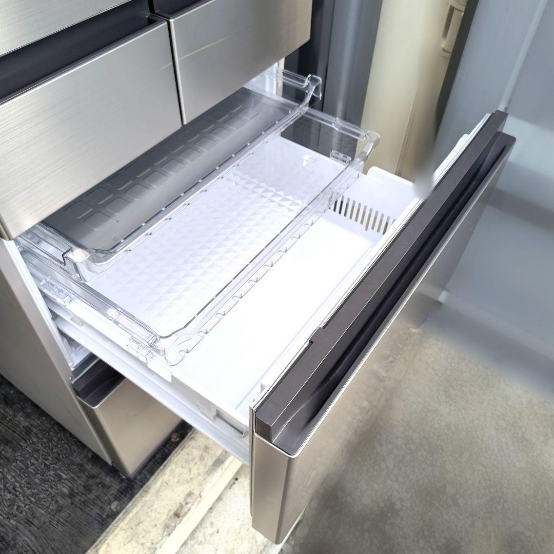 運搬取付無料！シャンパンカラー・まるごとチルド純正日立冷蔵庫！完動品・超美品！